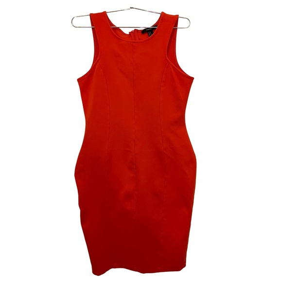FOREVER 21 ORANGE DRESS SIZE M - Picture 1 of 4